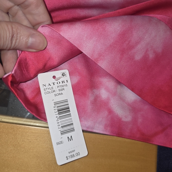 Natori Pink Tie-Dye Midi Kaftan - Picture 7 of 9